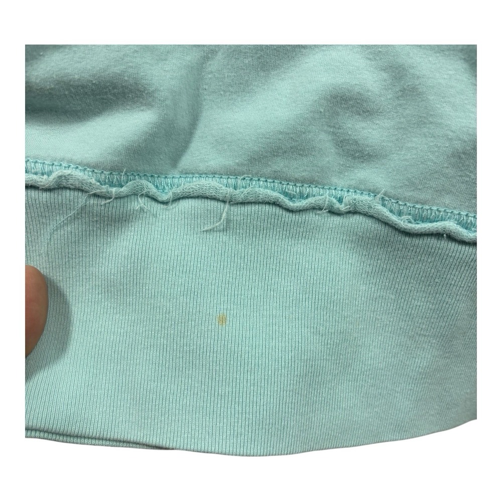 Polo‎ Ralph Lauren Hoodie Womens Large Aqua Blue Full Zip Pockets Embroidered - Picture 7 of 8